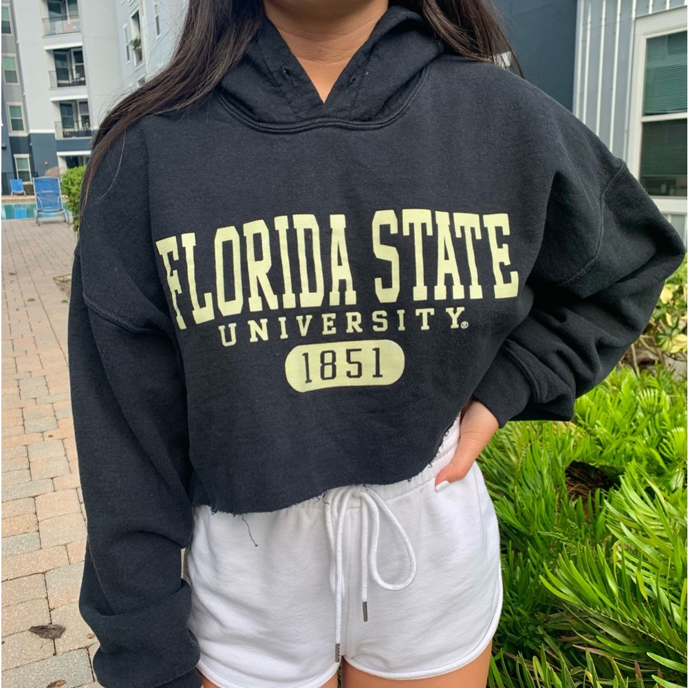Florida Stats University Cropped Hoodie